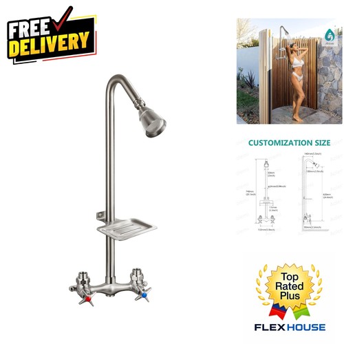 Functional outdoor shower kit - functional,