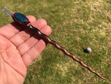 Rosewood crystal wand 20 - rosewood, wand,
