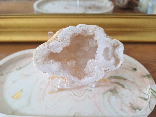 Crystal geode quartz rock - geode,