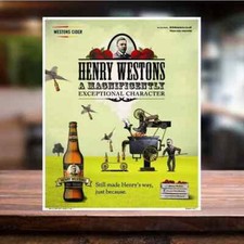 Henry Westons Cider Metal Wall
