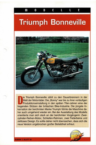 Triumph bonneville information - triumph,
