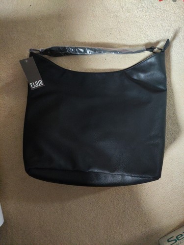 Black fluid slouch tote bag - slouch,