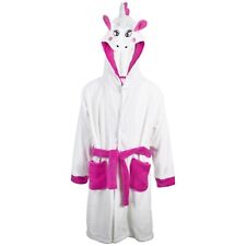 Kids Girls Bathrobe 3D Animal Unicorn Dressing Gown 