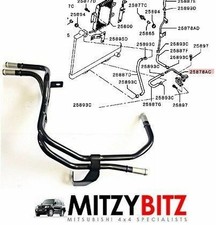 Oil Cooler Pipes Automatic for Mitsubishi PAJERO SHOGUN V98W MK4 3.2 DiD