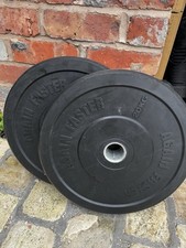 Olympic Weight Plates Rubber Bumper Plate Set 20kg x 2 (Again Faster)