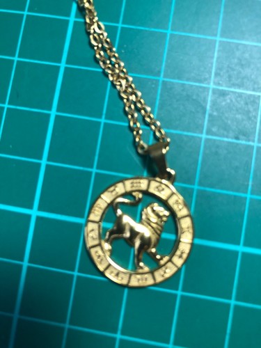 Zodiac leo gold tone - leo,