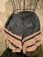 Odd Molly silk shorts, cotton lace, dark grey,