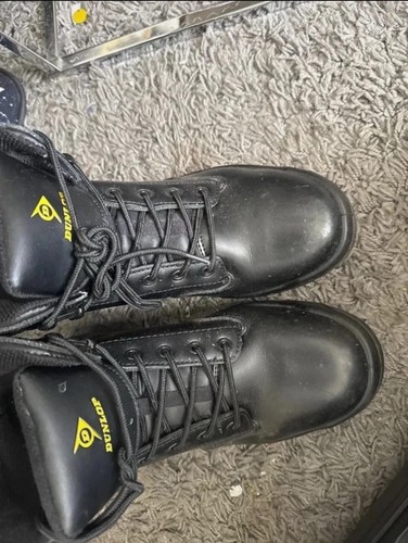 Dunlop black safety boots - dunlop,
