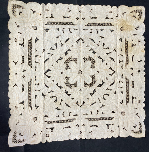 Vintage french linen - vintage, needle