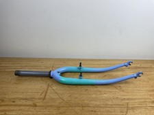 PASTEL LILAC STEEL 26" FORKS 1" THREADED STEERER 160mm TWO TONE MTB RALEIGH