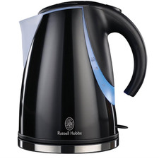 Russell Hobbs Stylus Kettle 14590, 1.7 L - Black Gloss Filter 3KW 360 degreeBase