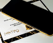 24CT GOLD PLATED IPHONE X SMART PHONE MOBILE CUSTOMISED UNLOCKED 24K 64GB