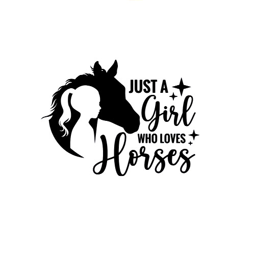 Girl who loves - loves, horses