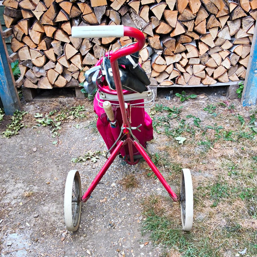 Vintage golf club cart - vintage,