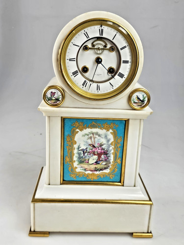 French 1880 white marble - french,