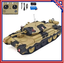 1/16 CoolBank RC Tank Crusader MK III 360 Rotation Barrel Recoil Sound Smoke UK