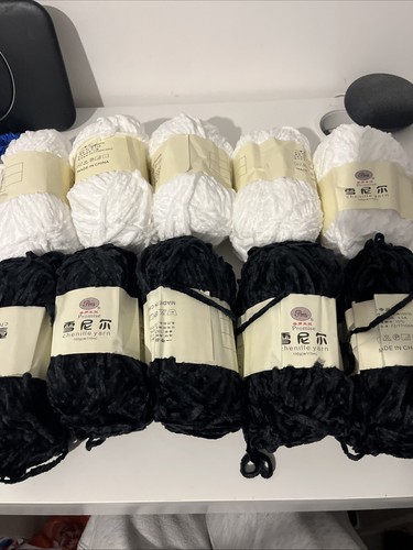 10x 100 grams chenille - 100,
