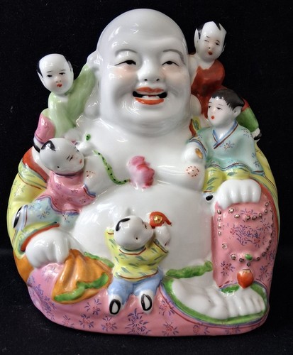 Colourful porcelain laughing - colourful,