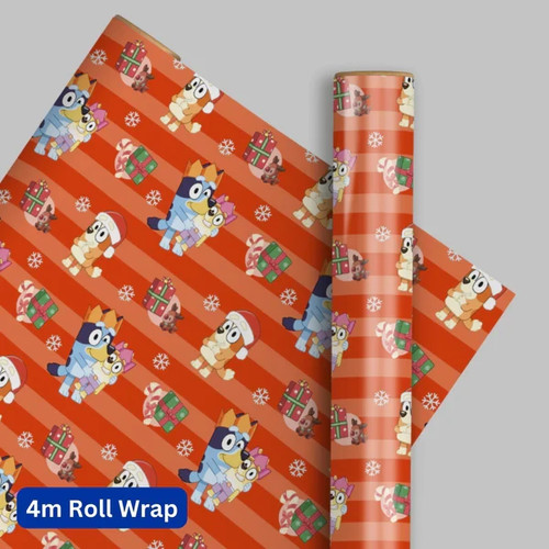 Bluey christmas xmas roll - xmas,