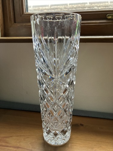 Crystal vase tall - crystal,