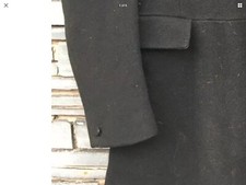 4x Plain Black Hunt Coat Buttons Small Cuff Size Horse Riding