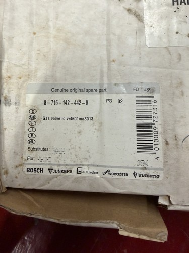 Worcester 240 fsn gas valve - worcester,
