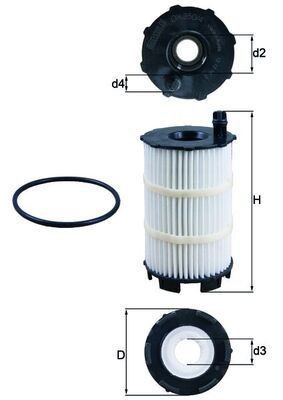 Mahle 350 oil filter - 350/4d,