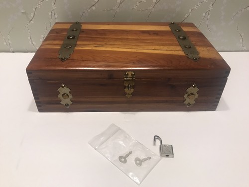 Vintage wooden cedar chest - wooden,