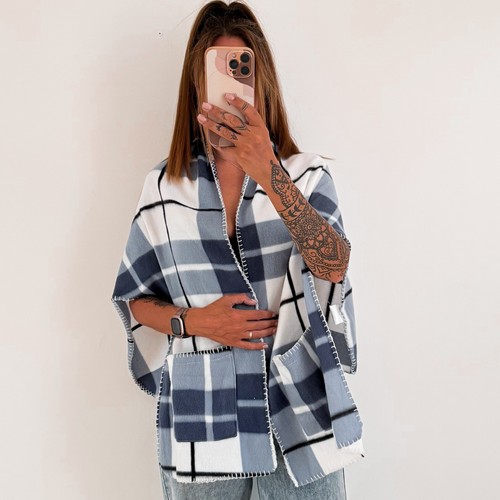 Ladies fleece shawl scarf - ladies,