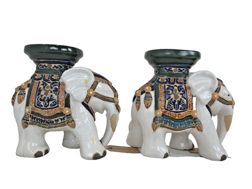 Pair vintage ceramic - vintage,