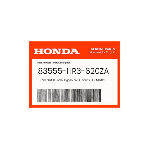 Honda genuine cvr set side - r,