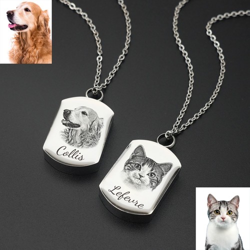 Custom dog portrait - portrait, necklace