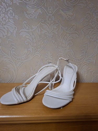 Zara woman white strappy high - white,