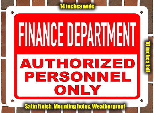 Metal sign finance - metal,