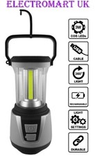 USB RECHARGEABLE COB LED LANTERN TORCH CAMPING DIY EMERGENCY LIGHT POWER CUT