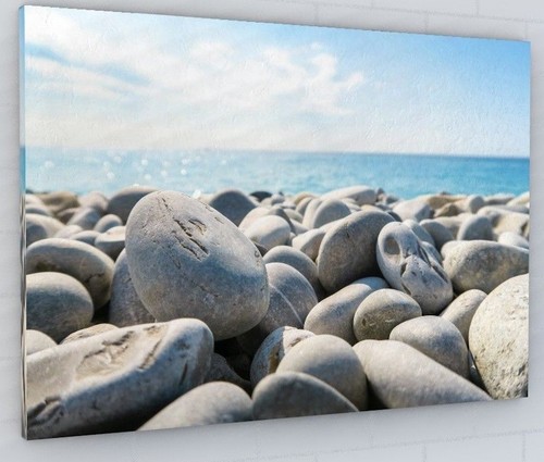 Tropical beach pebbles - pebbles, blue
