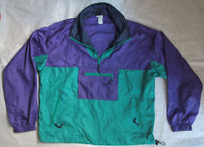 Sierra Designs Packable Ripstop Nylon Pullover Jacket - Large - Purple / Green