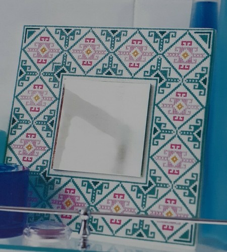 Mexican design coloured cross - coloured,