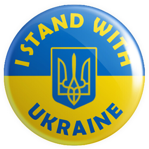 Stand with ukraine button - i,