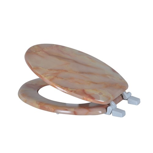 Hard wood marble - look, toilet