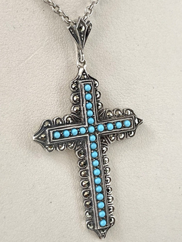 Ornate 5cm turquoise - turquoise, &