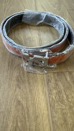 Ysl orange leather dress - ysl, belt
