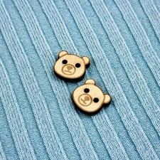 Wooden Teddy Buttons For