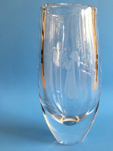 Orrefors vase signed - orrefors,