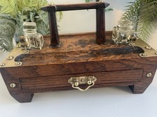 Antique wooden & Brass desk