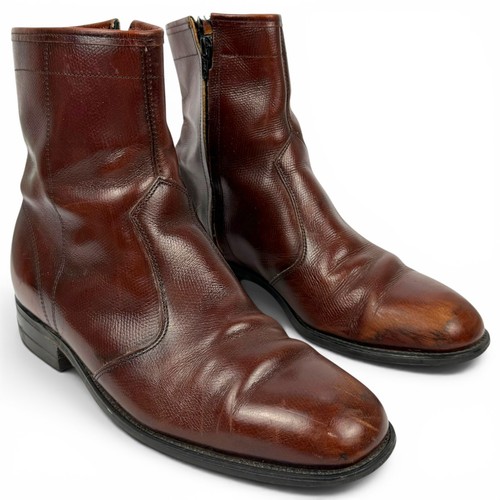 Vtg beatle boots burgundy - vtg,
