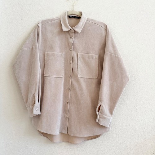 Zara womens beige corduroy - womens,
