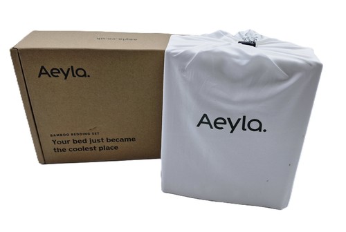 Aeyla bamboo bedding - bedding, white