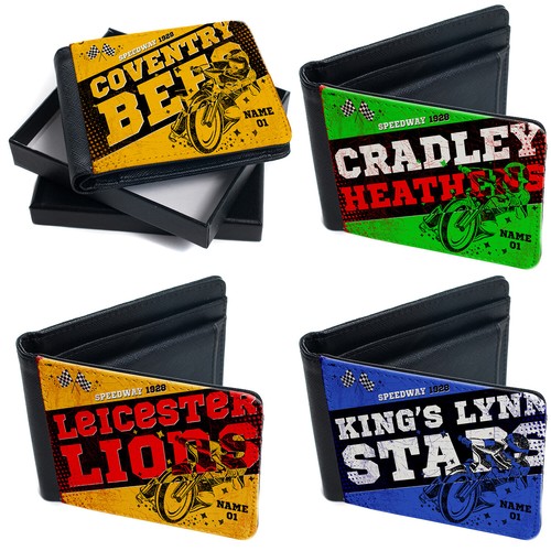 Personalised speedway wallet - personalised,