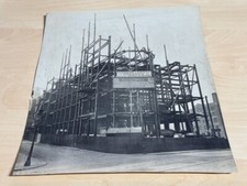 1920s BW Photo 9.5"x11" Bleachers' Association Building Manchester Construction